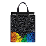LGBT Pride Rainbow Heart Stones Print Insulated Lunch Tote