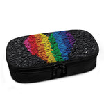 LGBT Pride Rainbow Heart Stones Print Insulin Cooler Travel Case
