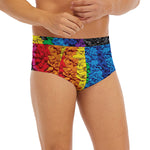 LGBT Pride Rainbow Heart Stones Print Men's Briefs
