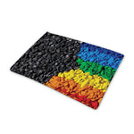 LGBT Pride Rainbow Heart Stones Print Pet Cooling Mat Cover