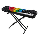 LGBT Pride Rainbow Heart Stones Print Piano Keyboard Cover