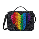 LGBT Pride Rainbow Heart Stones Print Shoulder Strap Bible Bag