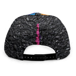 LGBT Pride Rainbow Heart Stones Print Snapback Cap