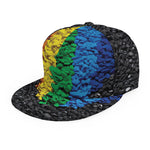 LGBT Pride Rainbow Heart Stones Print Snapback Cap