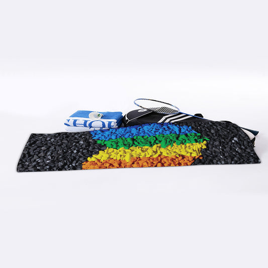 LGBT Pride Rainbow Heart Stones Print Sports Towel