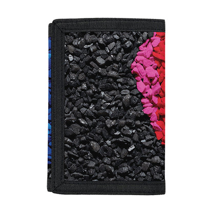 LGBT Pride Rainbow Heart Stones Print Trifold Wallet