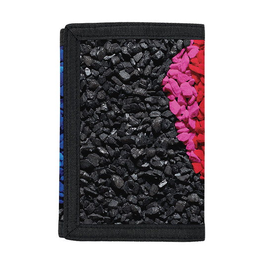 LGBT Pride Rainbow Heart Stones Print Trifold Wallet
