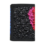 LGBT Pride Rainbow Heart Stones Print Trifold Wallet