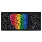 LGBT Pride Rainbow Heart Stones Print Trifold Wallet