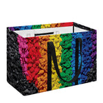 LGBT Pride Rainbow Heart Stones Print Utility Tote Bag