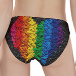 LGBT Pride Rainbow Heart Stones Print Women's Panties