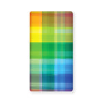 LGBT Pride Rainbow Plaid Pattern Print Baby Crib Sheet
