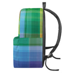 LGBT Pride Rainbow Plaid Pattern Print Backpack