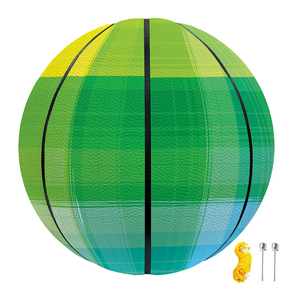 LGBT Pride Rainbow Plaid Pattern Print Basketball
