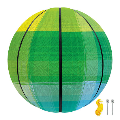 LGBT Pride Rainbow Plaid Pattern Print Basketball