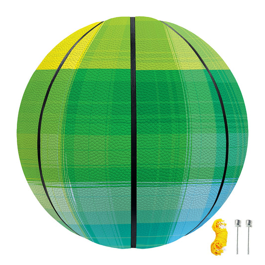 LGBT Pride Rainbow Plaid Pattern Print Basketball