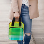 LGBT Pride Rainbow Plaid Pattern Print Bible Tote Bag