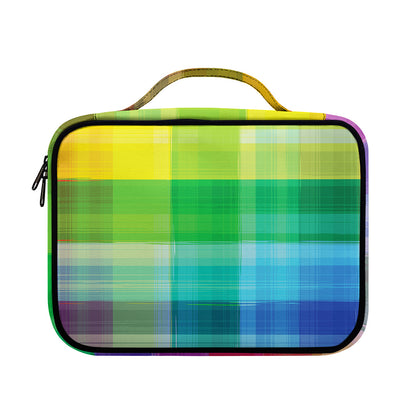 LGBT Pride Rainbow Plaid Pattern Print Briefcase Bible Bag