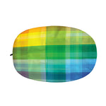 LGBT Pride Rainbow Plaid Pattern Print Car Side Mirror Covers