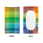 LGBT Pride Rainbow Plaid Pattern Print Changing Pad Cover