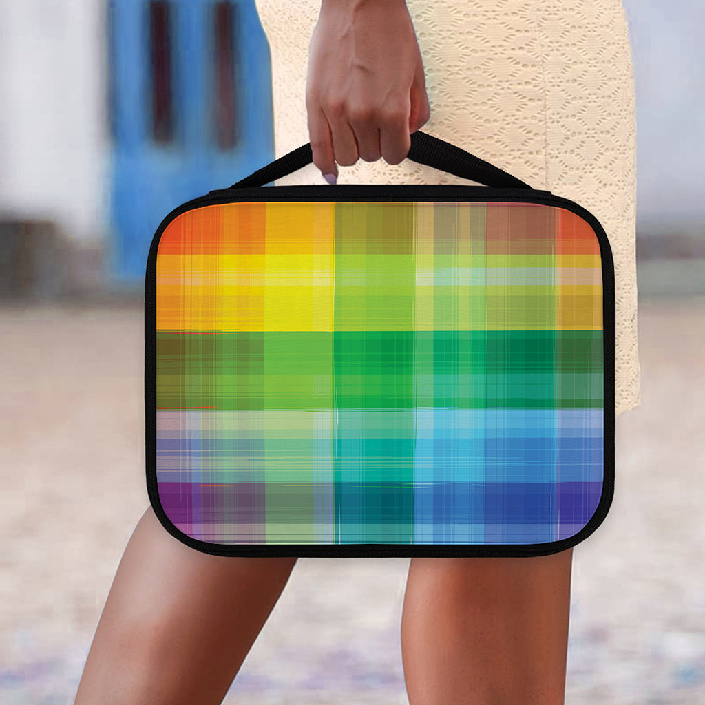 LGBT Pride Rainbow Plaid Pattern Print Classic Bible Case