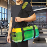 LGBT Pride Rainbow Plaid Pattern Print Gym Bag