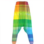 LGBT Pride Rainbow Plaid Pattern Print Hammer Pants