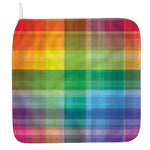 LGBT Pride Rainbow Plaid Pattern Print Hand Towel