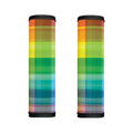 LGBT Pride Rainbow Plaid Pattern Print Handle Covers