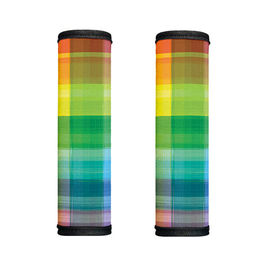 LGBT Pride Rainbow Plaid Pattern Print Handle Covers