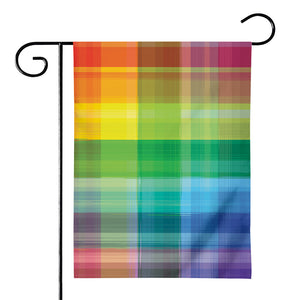 LGBT Pride Rainbow Plaid Pattern Print House Flag