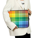 LGBT Pride Rainbow Plaid Pattern Print Laptop Sleeve