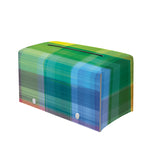 LGBT Pride Rainbow Plaid Pattern Print Leather Tissue Box Cover