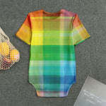 LGBT Pride Rainbow Plaid Pattern Print Men's Bodysuit