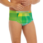 LGBT Pride Rainbow Plaid Pattern Print Men's Briefs