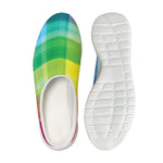 LGBT Pride Rainbow Plaid Pattern Print Mesh Casual Shoes