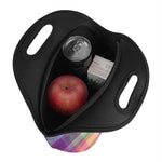 LGBT Pride Rainbow Plaid Pattern Print Neoprene Lunch Bag