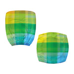 LGBT Pride Rainbow Plaid Pattern Print Office Chair Cover