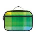 LGBT Pride Rainbow Plaid Pattern Print Portable Lunch Bag