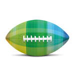 LGBT Pride Rainbow Plaid Pattern Print Rugby Ball