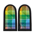 LGBT Pride Rainbow Plaid Pattern Print Skillet Handle Cover