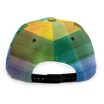 LGBT Pride Rainbow Plaid Pattern Print Snapback Cap