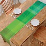 LGBT Pride Rainbow Plaid Pattern Print Table Runner