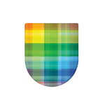 LGBT Pride Rainbow Plaid Pattern Print Toilet Lid Cover