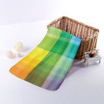 LGBT Pride Rainbow Plaid Pattern Print Towel