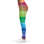 LGBT Pride Rainbow Plaid Pattern Print Women's Leggings