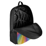 LGBT Pride Rainbow Rays Print 17 Inch Backpack