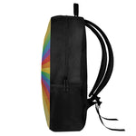 LGBT Pride Rainbow Rays Print 17 Inch Backpack