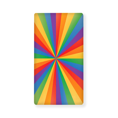 LGBT Pride Rainbow Rays Print Baby Crib Sheet
