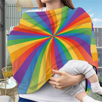 LGBT Pride Rainbow Rays Print Baby Seat Cover